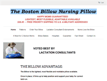 Tablet Screenshot of bostonbillows.com